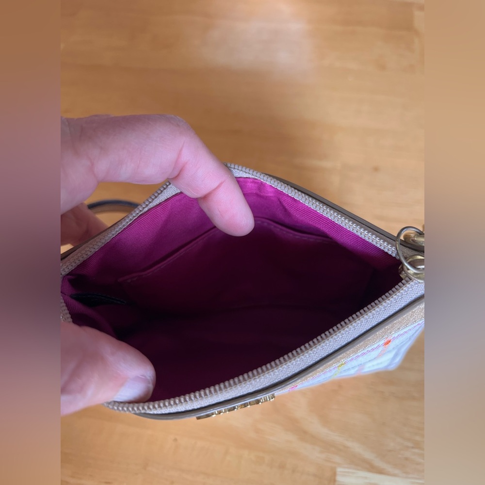 Coach Tattersall Plaid Wristlet - Picture 10 of 14